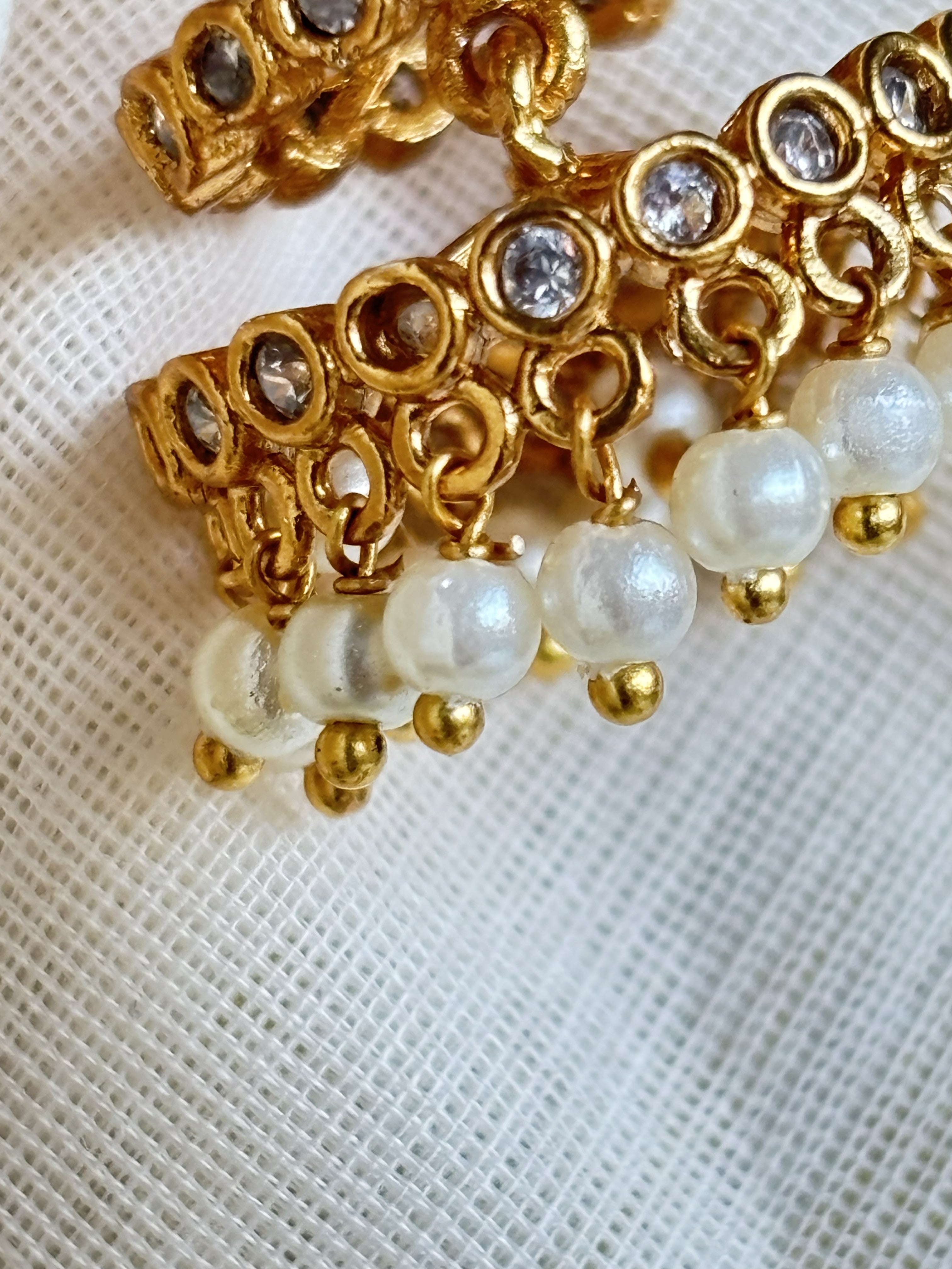 Thiruvathira Temple Earrings – South Indian Ethnic Jewelry