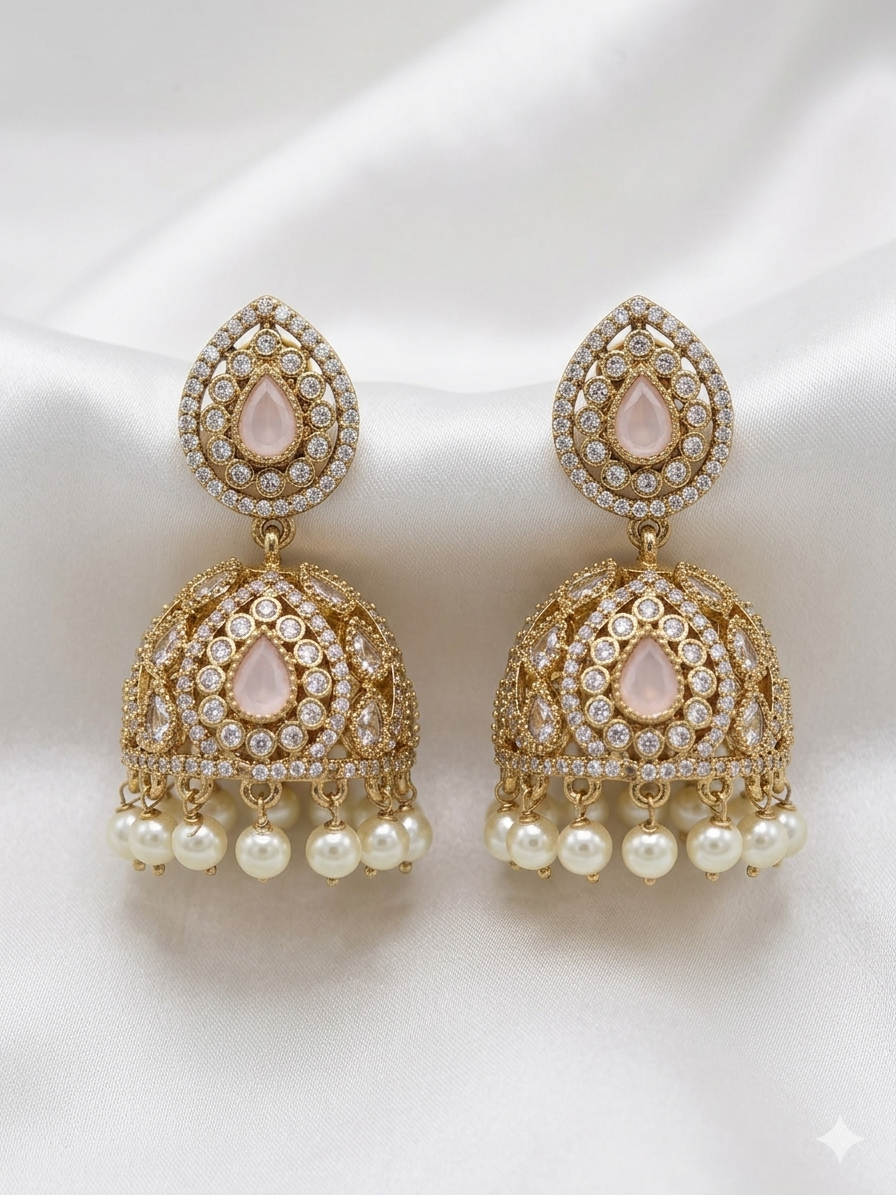 Tripura Earrings – Traditional Temple Style Ethnic Jewelry