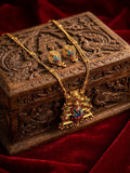 Varalakshmi Necklace and Earrings Set – Traditional Temple Jewelry