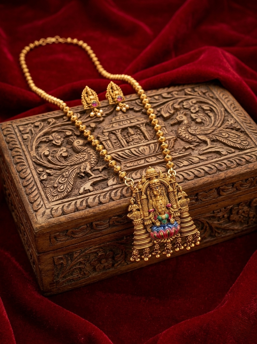 Venkata Lakshmi Bridal Set – South Indian Traditional Jewelry